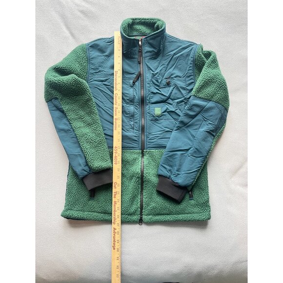 Topo Designs Jacket Mens Small Subalpine Fleece Full Zip Green Blue Gorpcore - Picture 6 of 9